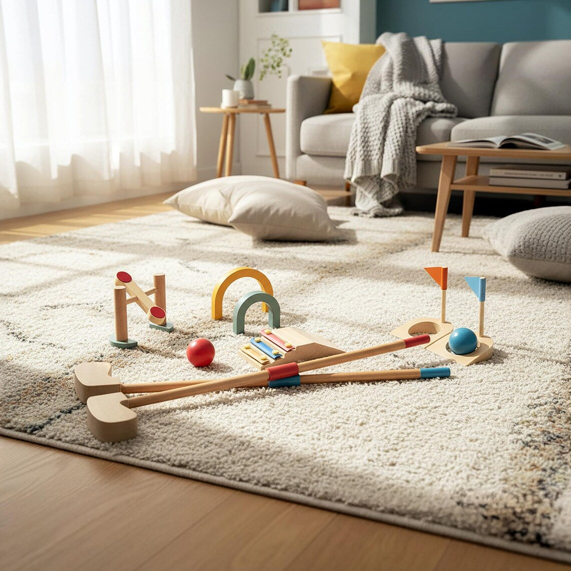 Wooden Golf Toy for Kids