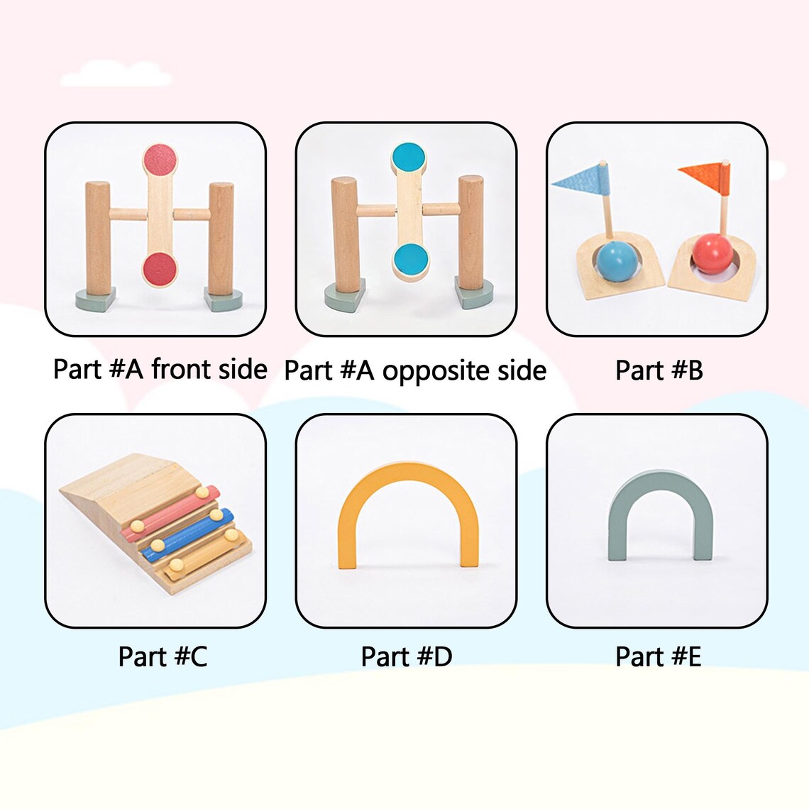 Wooden Golf Toy for Kids