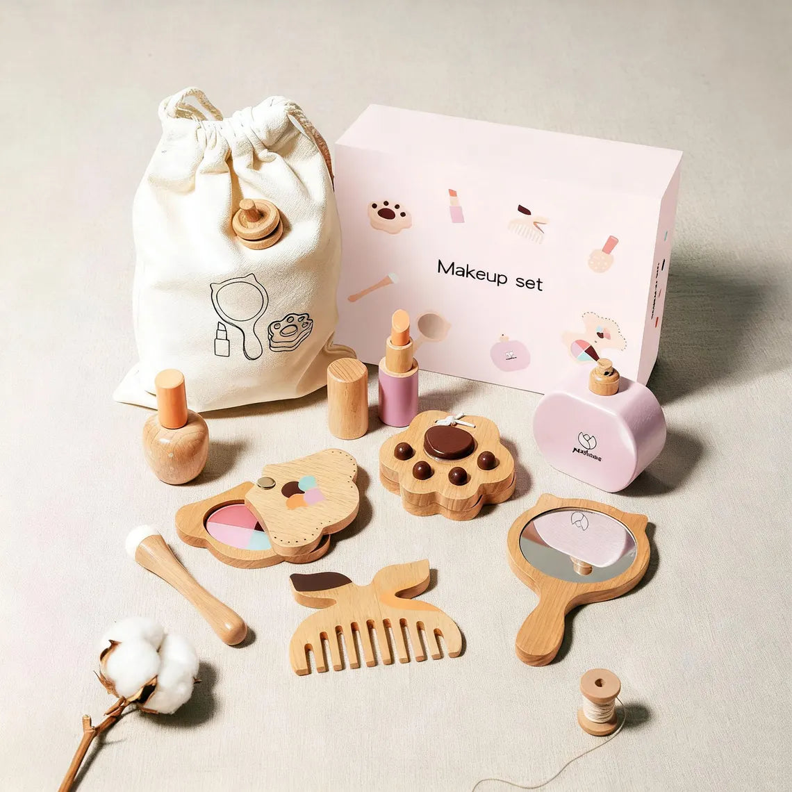 Wooden Toys Kid Set : Hair Salon